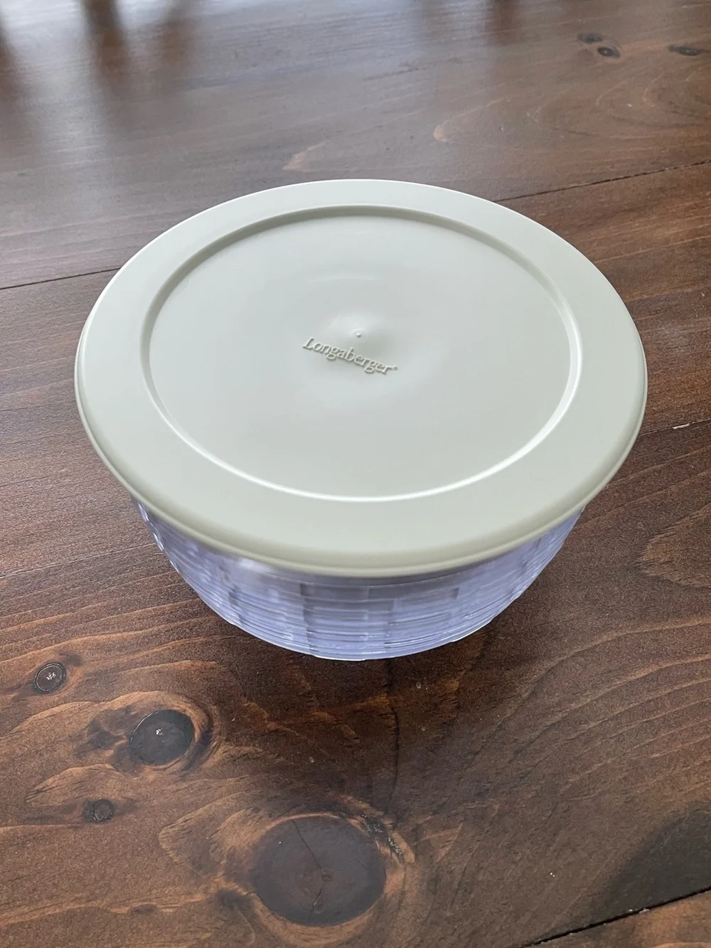 Longaberger Plastic Protector Lid and Container